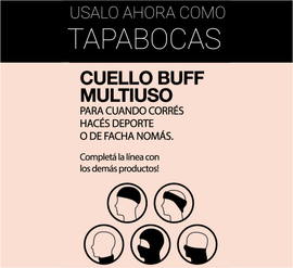 TAPABOCAS - CUELLO BUFF - CAMUFLADO FUCSIA